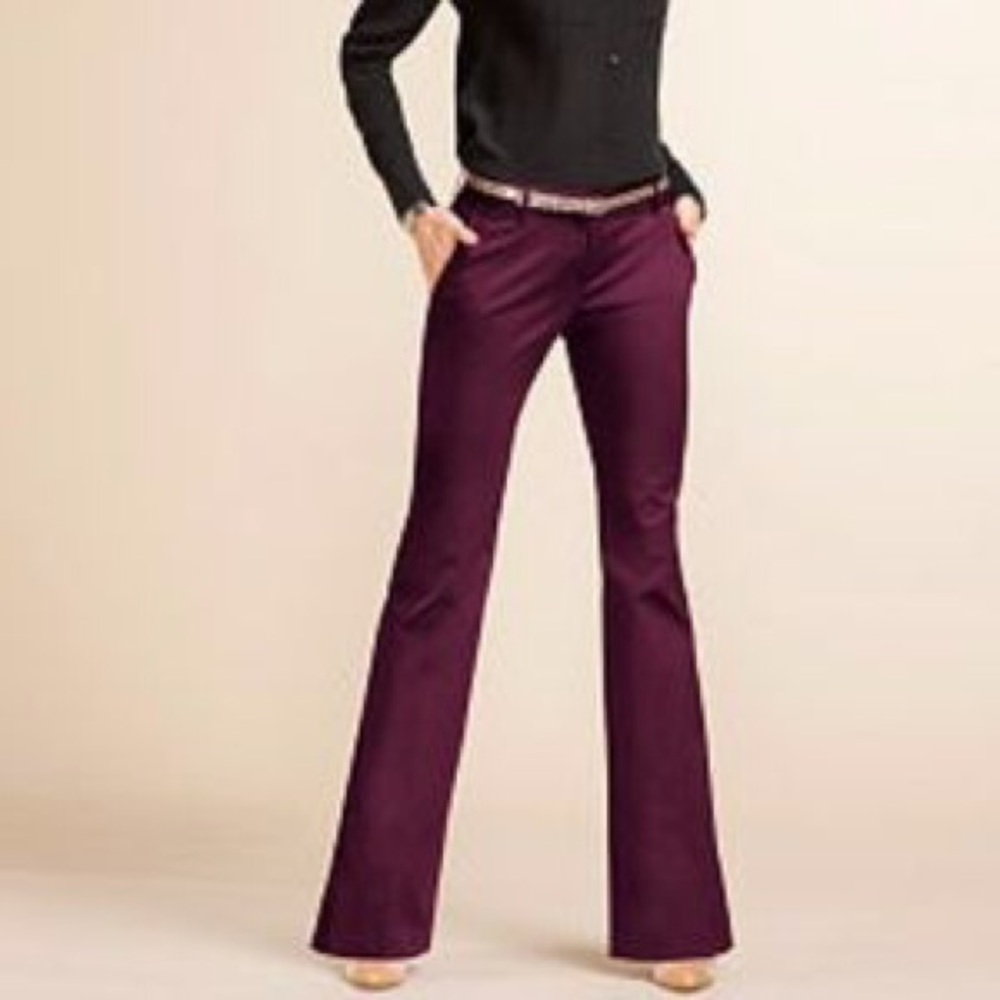 VICTORIAS SECRET The Kate Fit flare pants size 2 LONG low rise